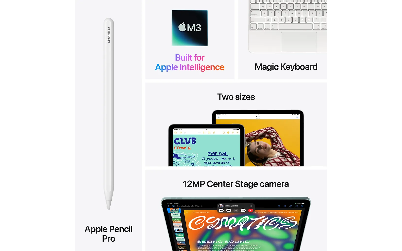 Apple iPad Air 11" M3 128 Gt WiFi 2025, tähtivalkea (MC9Y4) - Image 9