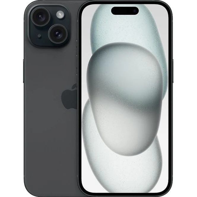 Apple iPhone 15 128 Gt -puhelin, musta (MTP03)