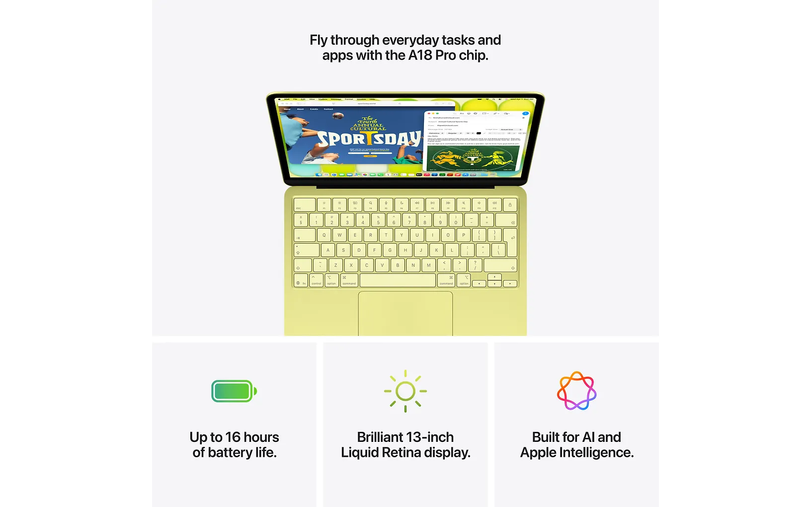 Apple MacBook Neo 13" A18 Pro 8 Gt, 256 Gt kannettava, hopea - Image 9