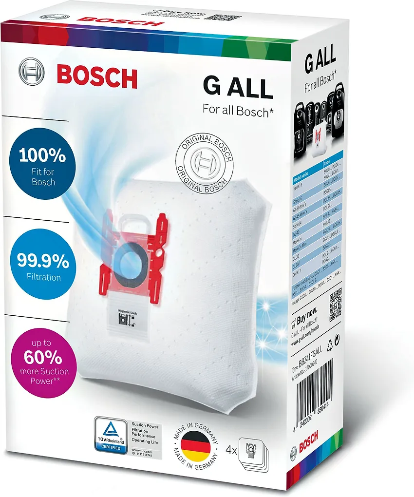 Bosch BBZ41FGALL-pölypussi, 4 kpl - Image 6