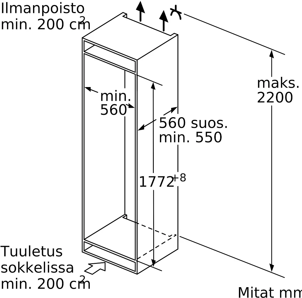 Bosch GIN81VEE0 Serie 4 kaappipakastin, integroitava - Image 9