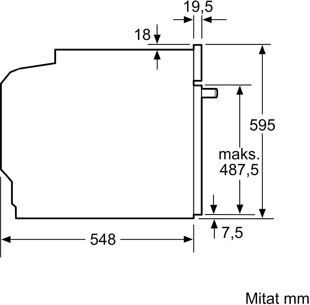 Bosch HBG7721W1S Serie 8 erillisuuni, valkoinen - Image 7