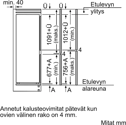 Bosch KIN86NSE0 Serie 2 -jääkaappipakastin, integroitava - Image 9