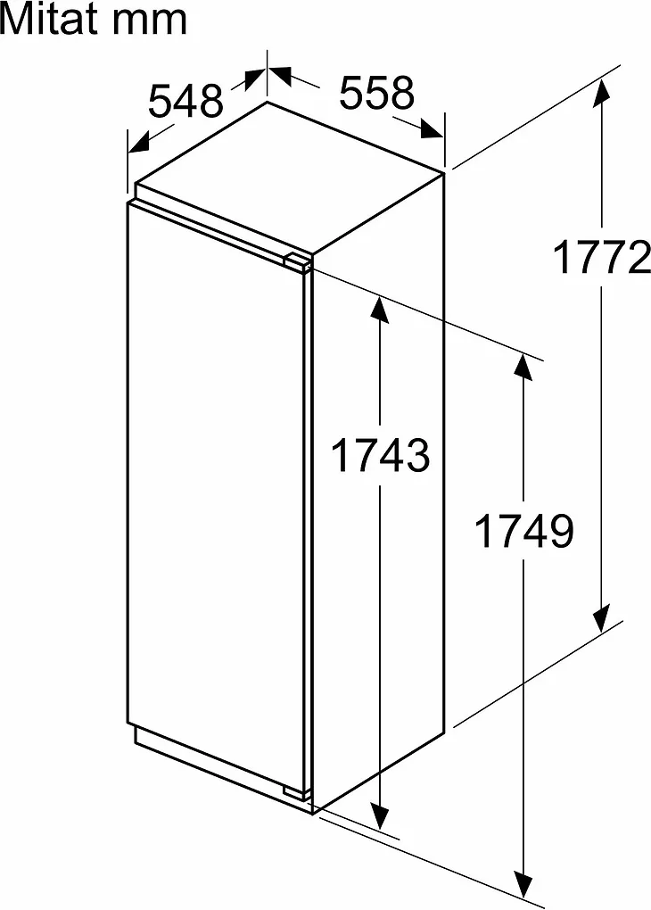 Bosch KIR81VFE0 Serie 4 jääkaappi, integroitava - Image 3