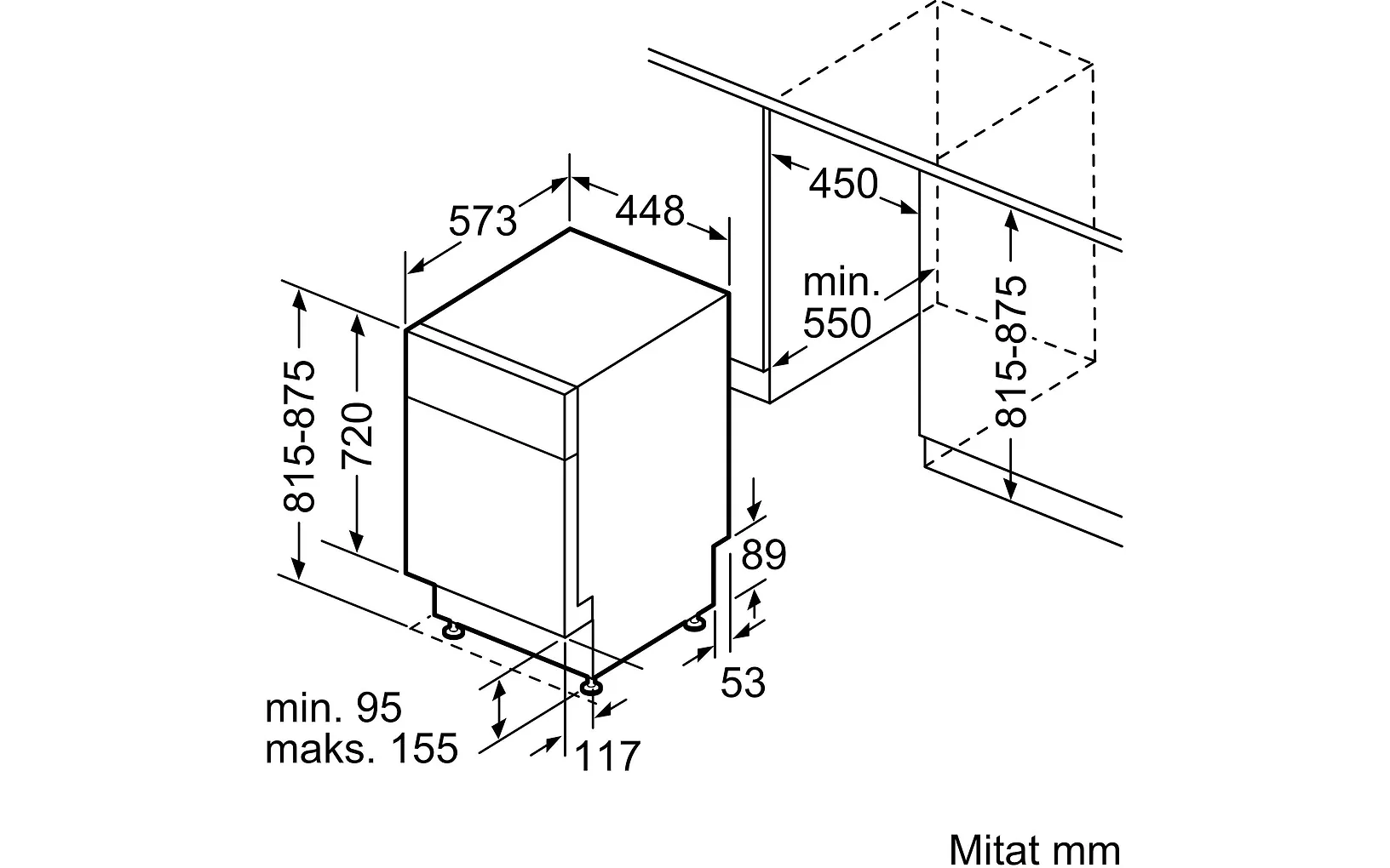 Bosch SPU4HMS10E Serie 4 astianpesukone, teräs - Image 9