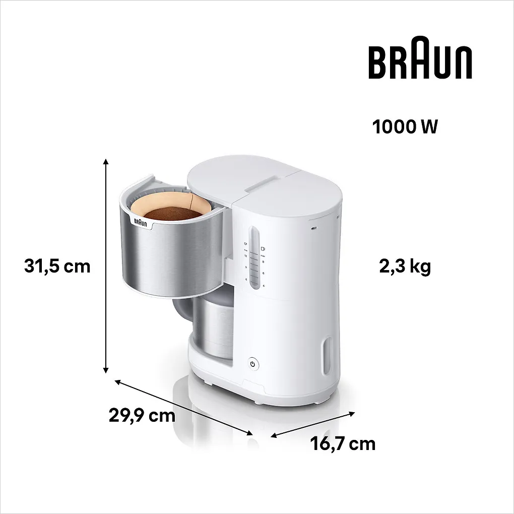 Braun PurShine KF1505WH termoskahvinkeitin - Image 4