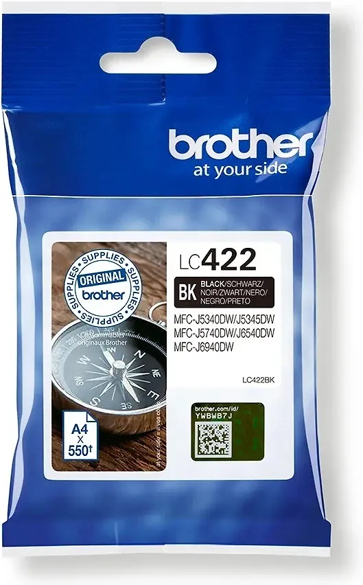 Brother LC422BK mustekasetti, musta