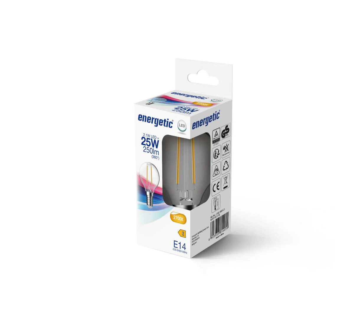 E14 G45 2700K 250lm kirkas - Image 2