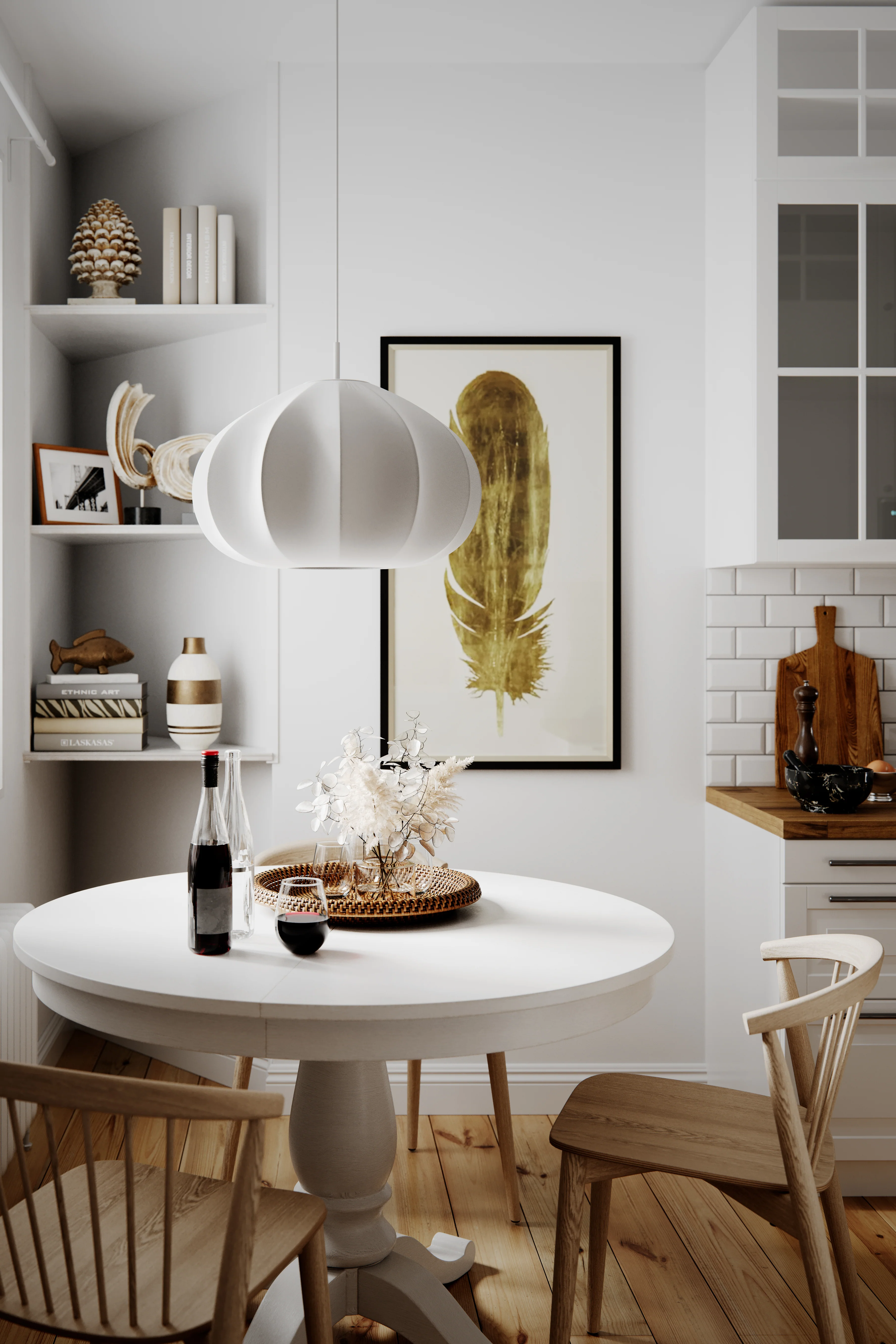 Ebba riippuvalaisin Ø50cm valkoinen - Image 4