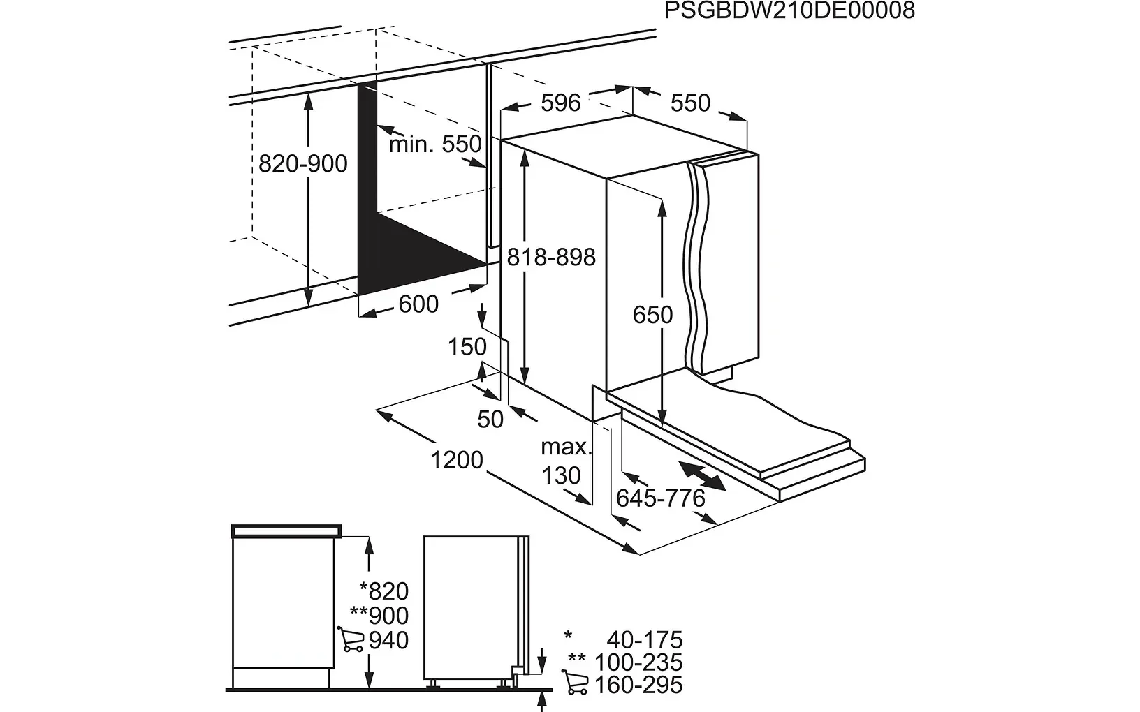 Electrolux 600 SatelliteClean astianpesukone, integroitava (EES48400L) - Image 14