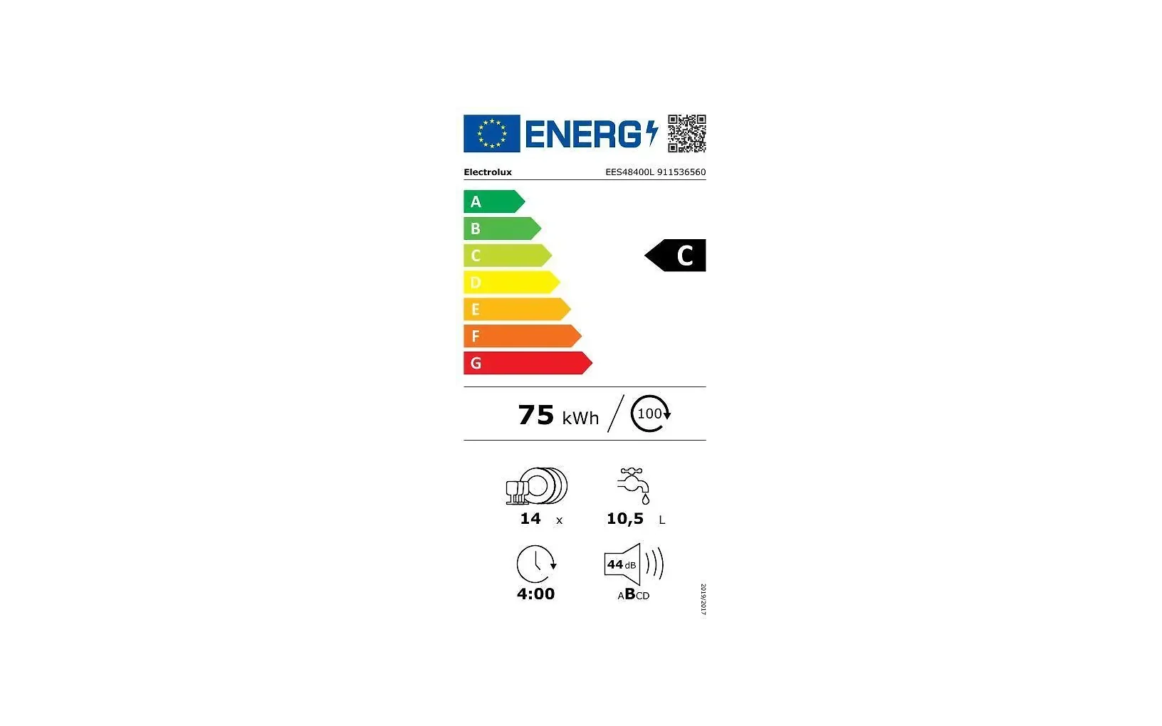 Electrolux 600 SatelliteClean astianpesukone, integroitava (EES48400L) - Image 15