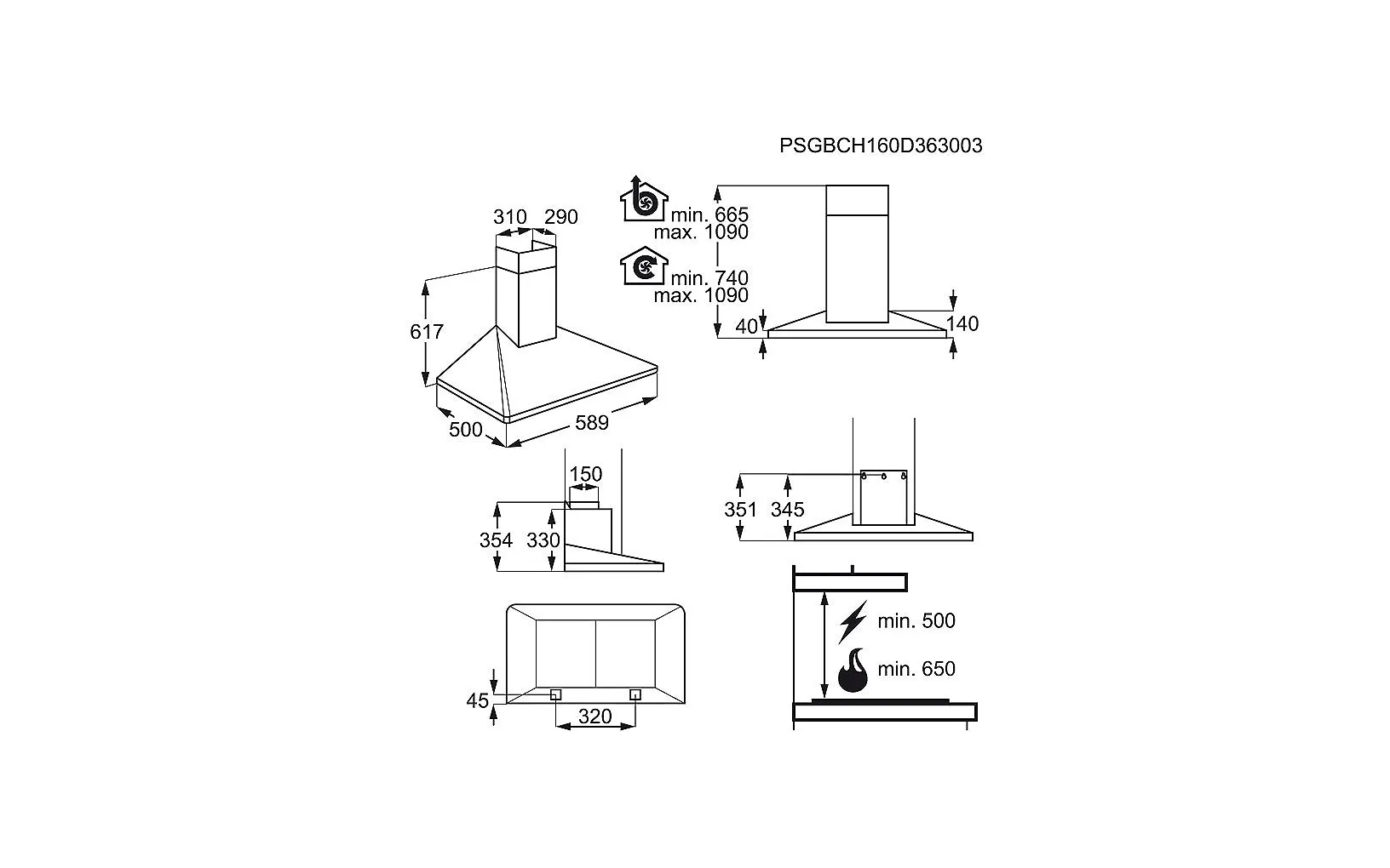 Electrolux EFF60560OX -liesituuletin, teräs, 60 cm - Image 6
