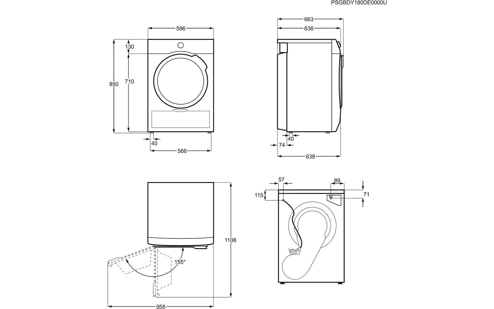 Electrolux EW2H328R4 -kuivausrumpu - Image 8