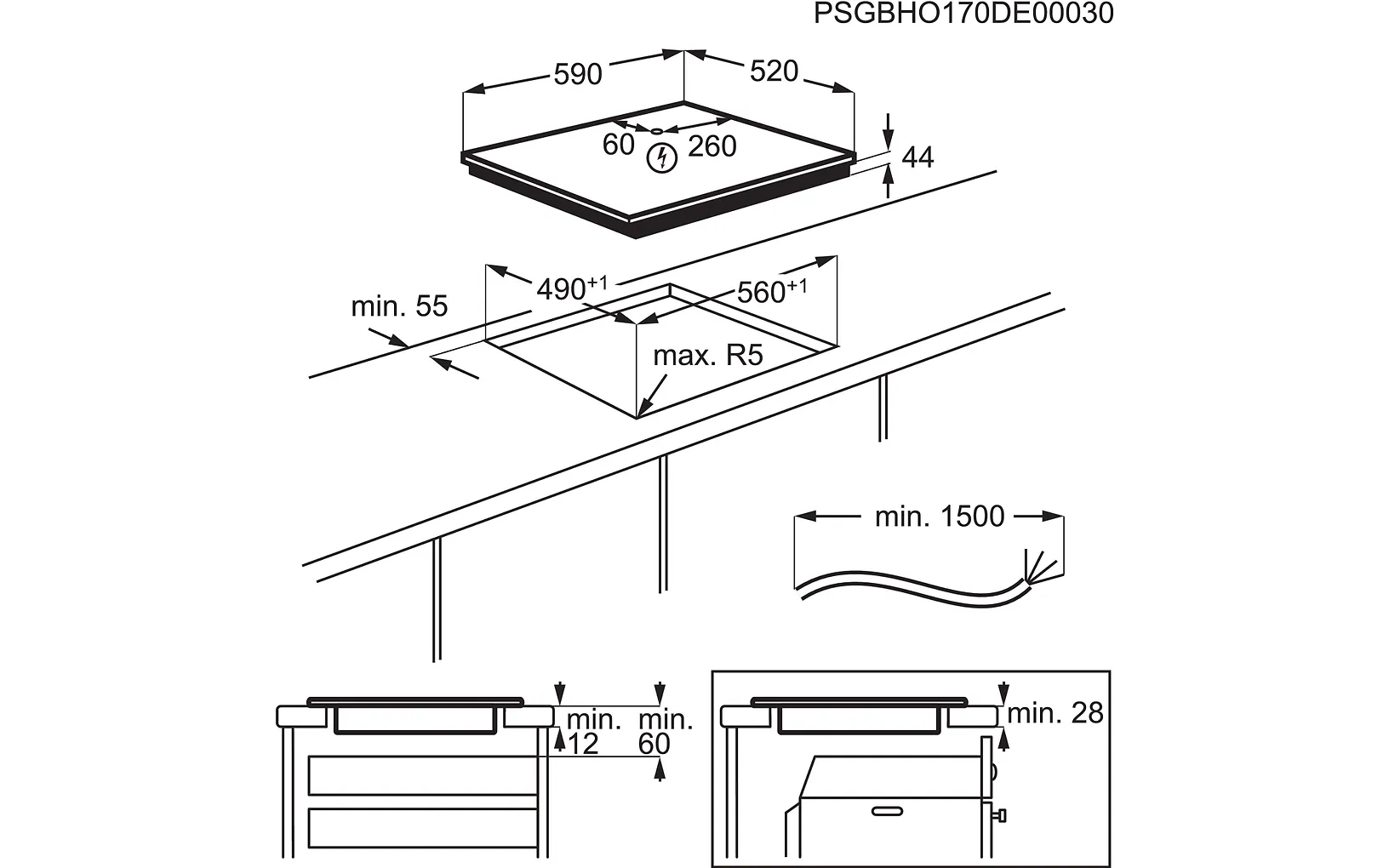 Electrolux HOP670MF 600 Pure Bridge induktiotaso - Image 7
