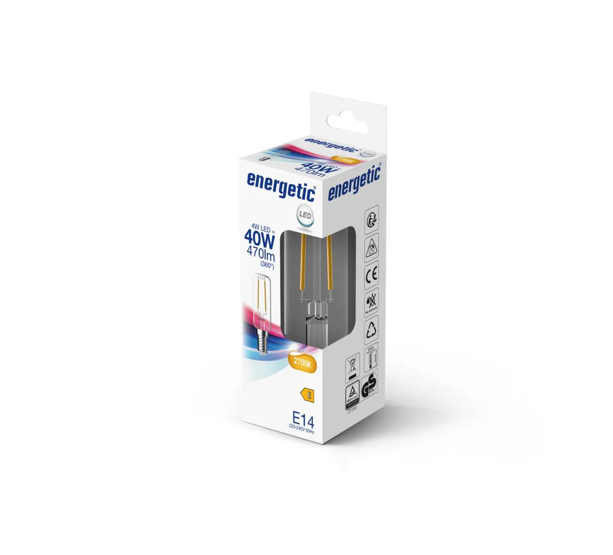 Energetic E14 T25 2700K 470lm kirkas - Image 2