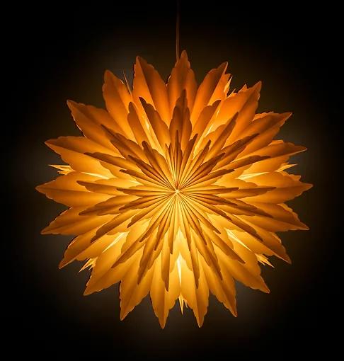 Enne Cristel -valkoinen paperitähti kukka 50cm - Image 2