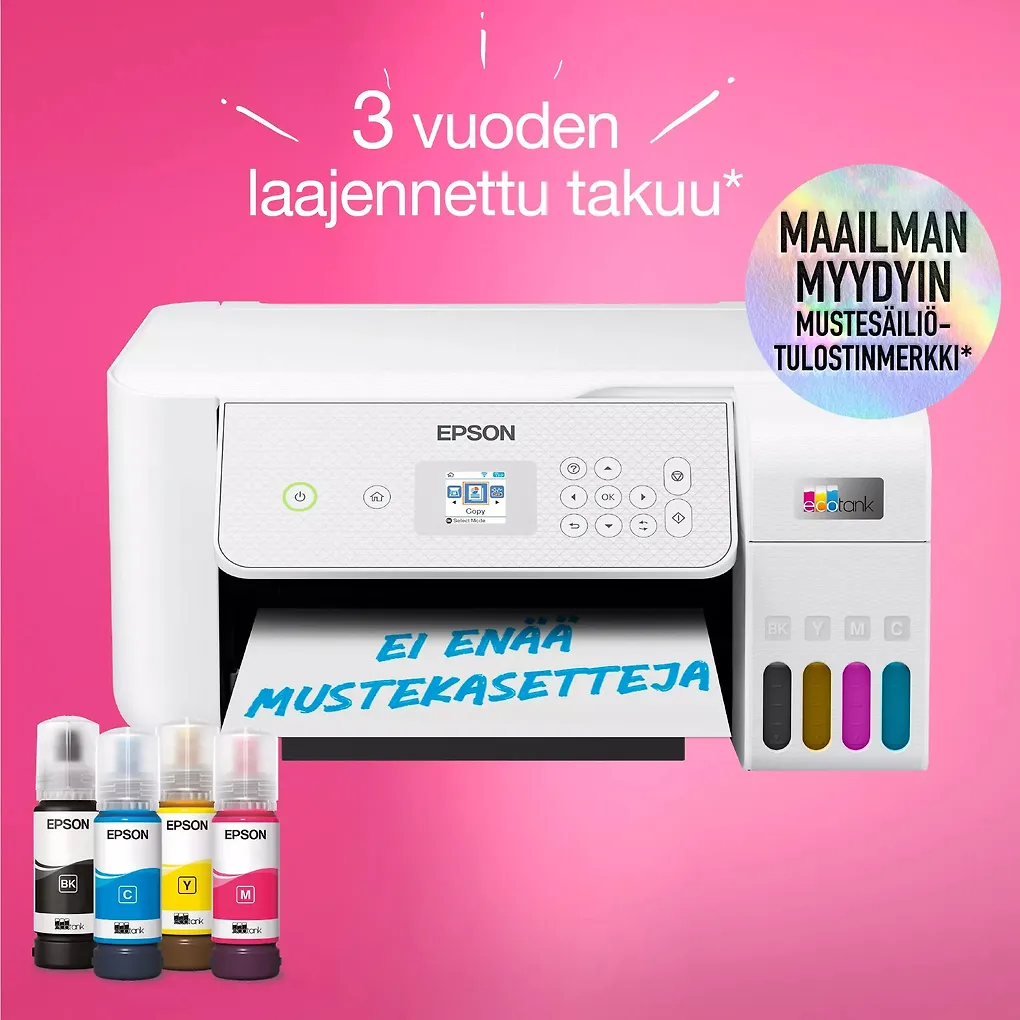 Epson EcoTank ET-2876 A4-monitoimitulostin, valkoinen - Image 10