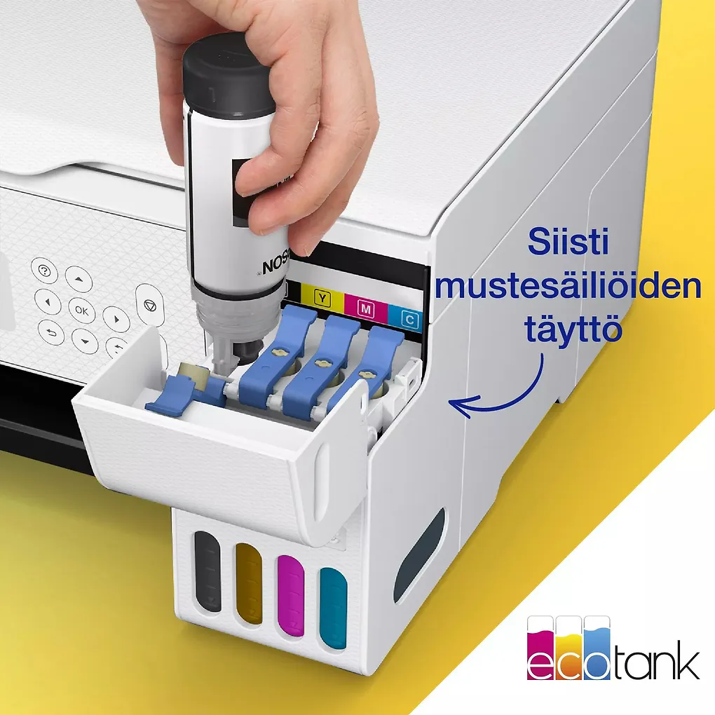Epson EcoTank ET-2876 A4-monitoimitulostin, valkoinen - Image 5