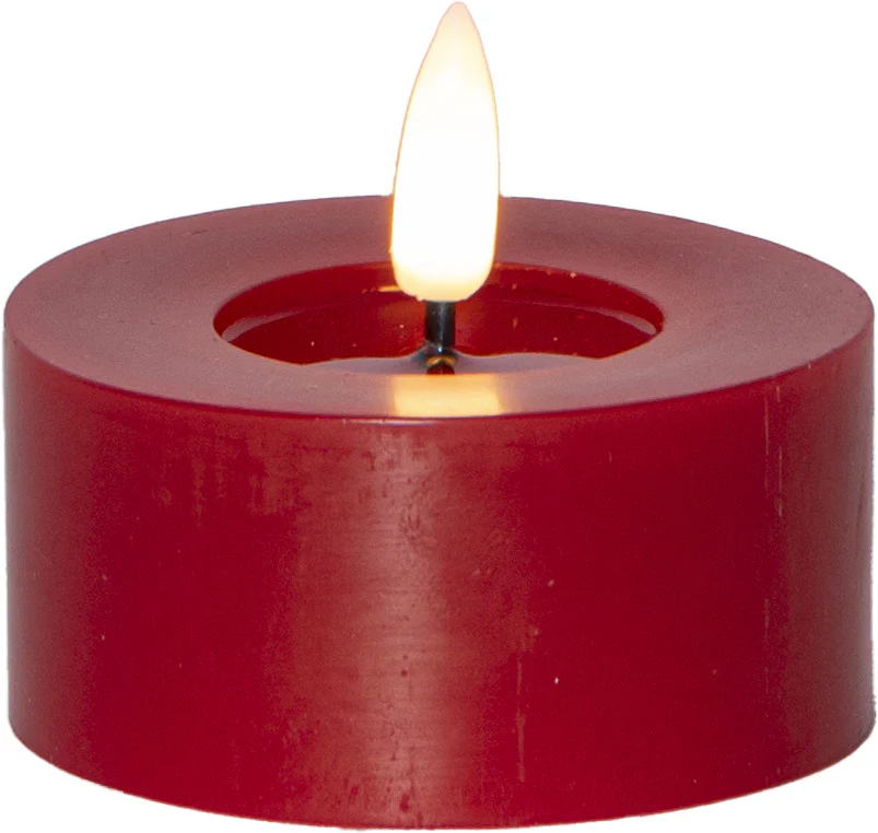 Flamme Flow LED tuikku 7cm punainen 2-pack - Image 3