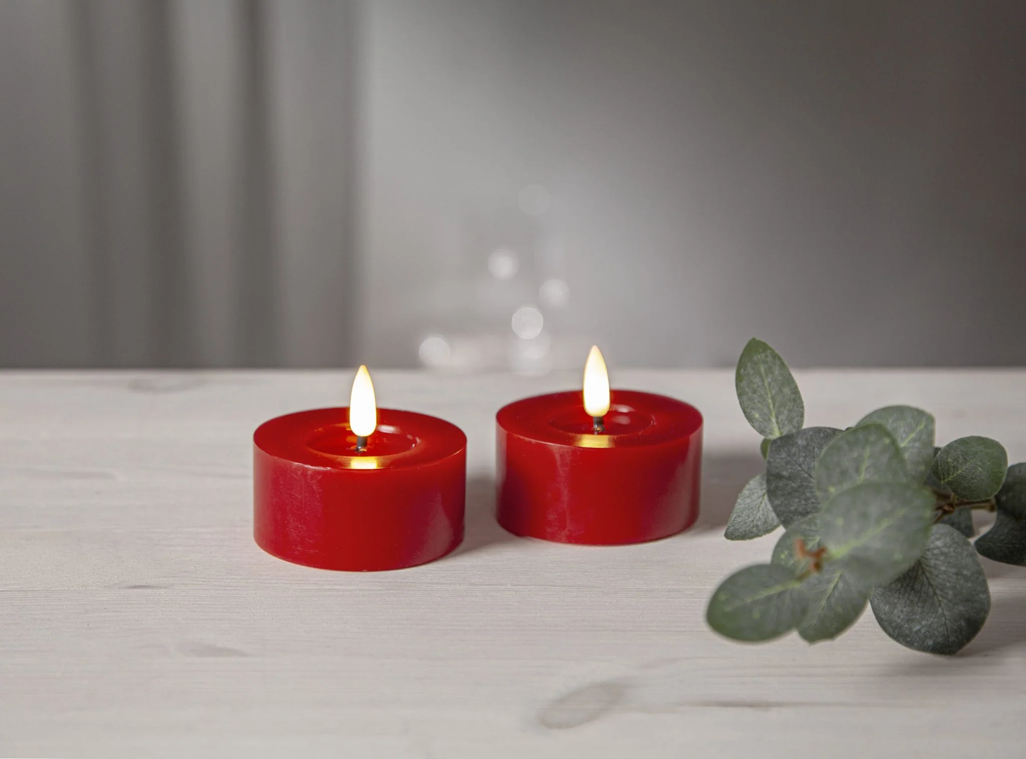 Flamme Flow LED tuikku 7cm punainen 2-pack - Image 4