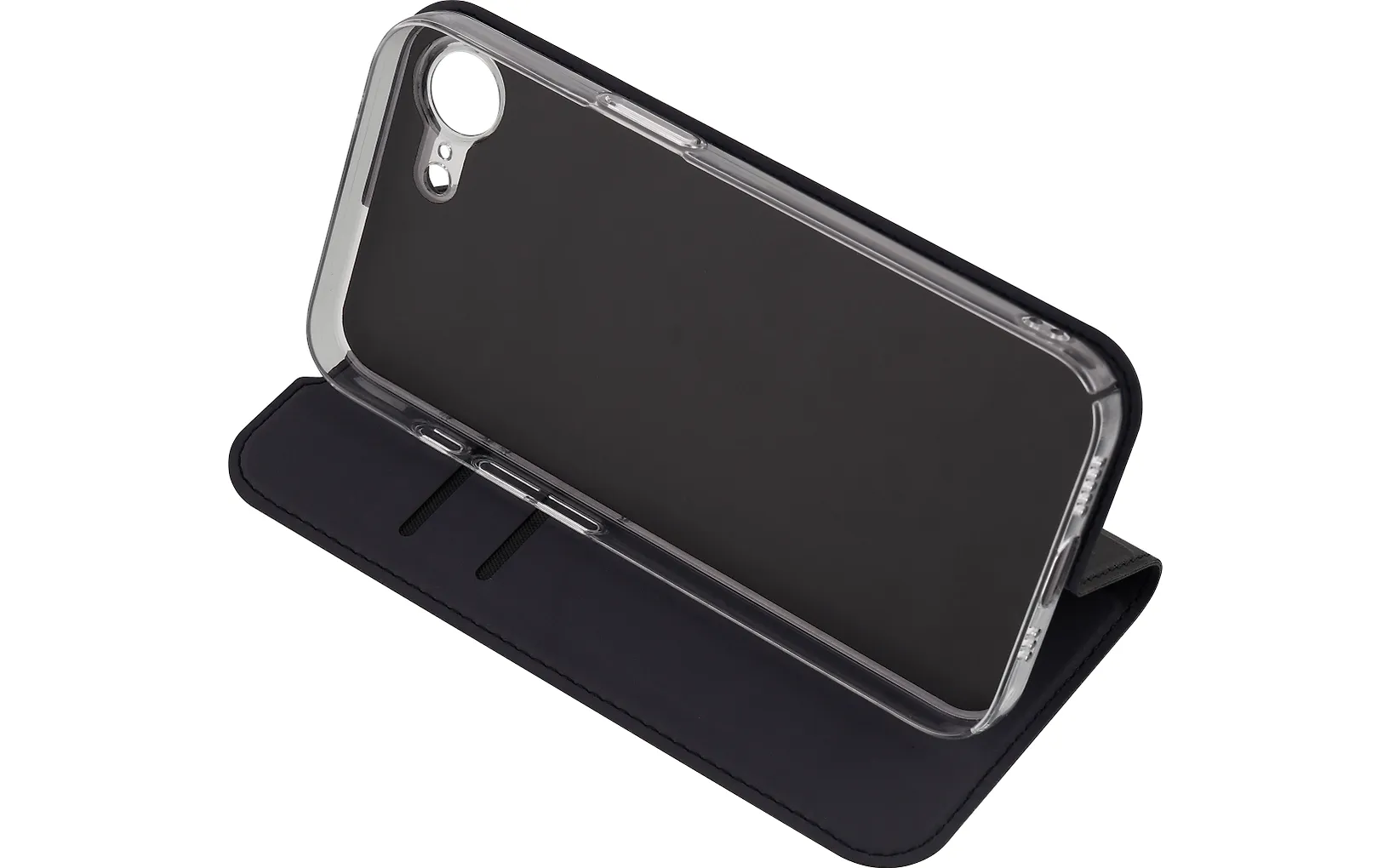 Fonekit Bookcase -suojakotelo, iPhone 16e, musta - Image 4