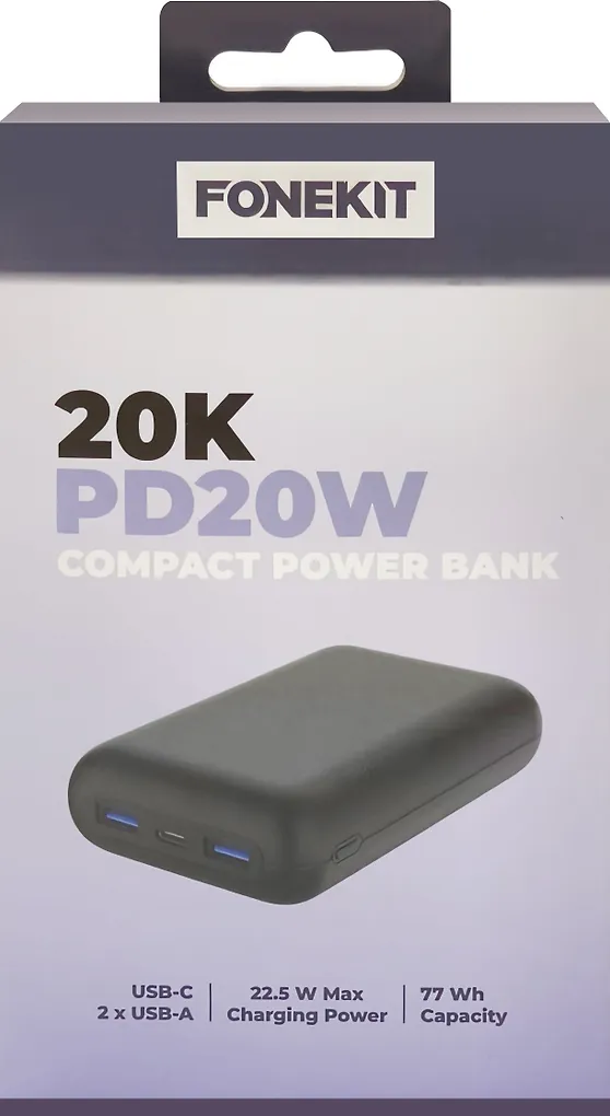 FoneKit Compact 20K PD20W -varavirtalähde, 20 000 mAh - Image 9