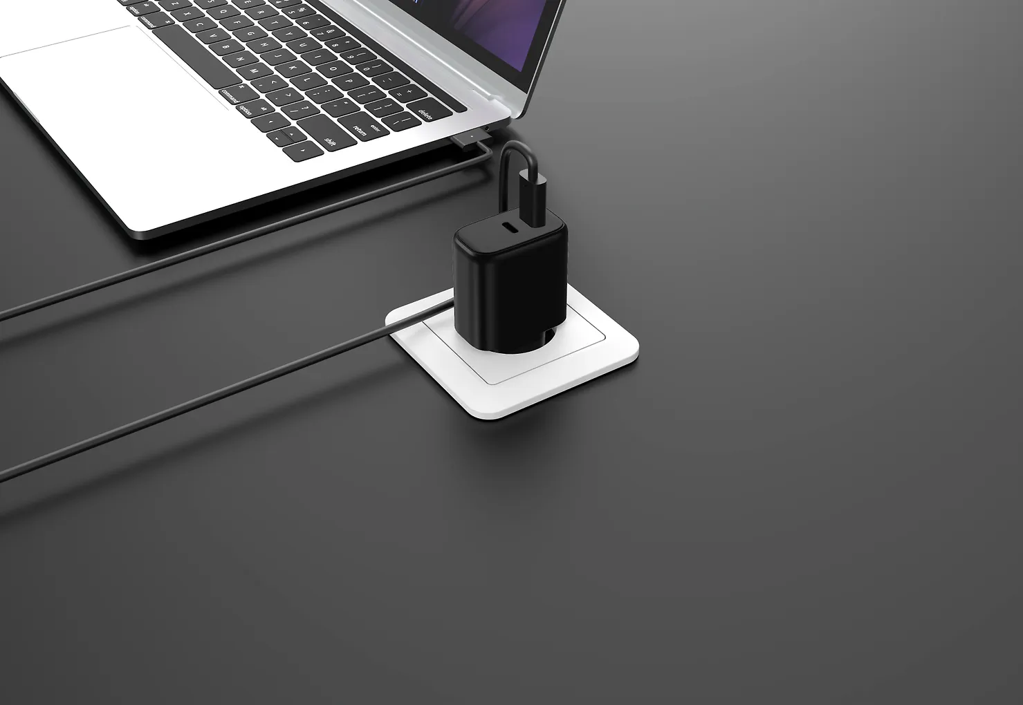 FoneKit GaN PD 65W -verkkovirtalaturi, USB-C + USB-C, musta - Image 10