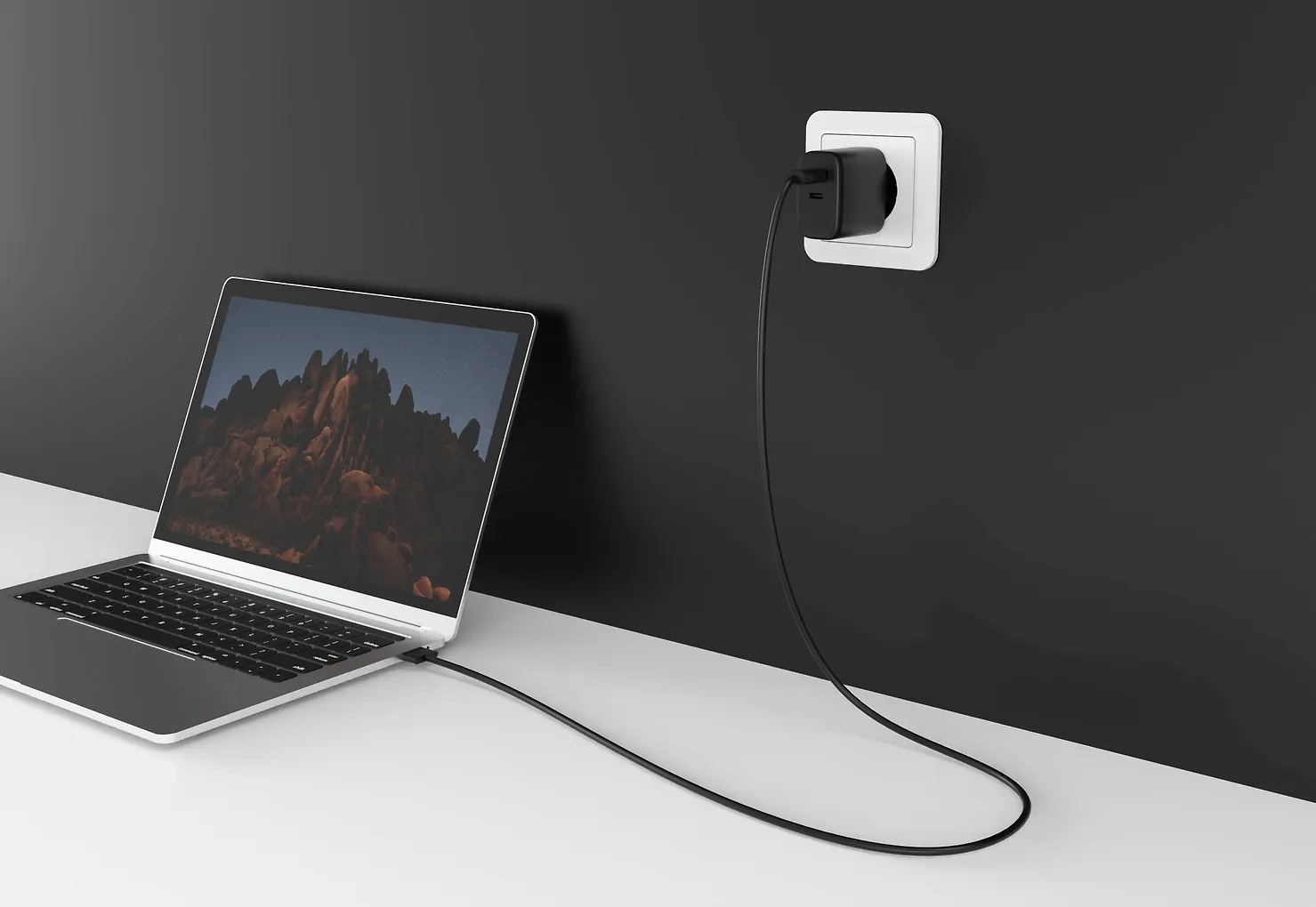 FoneKit GaN PD 65W -verkkovirtalaturi, USB-C + USB-C, musta - Image 12