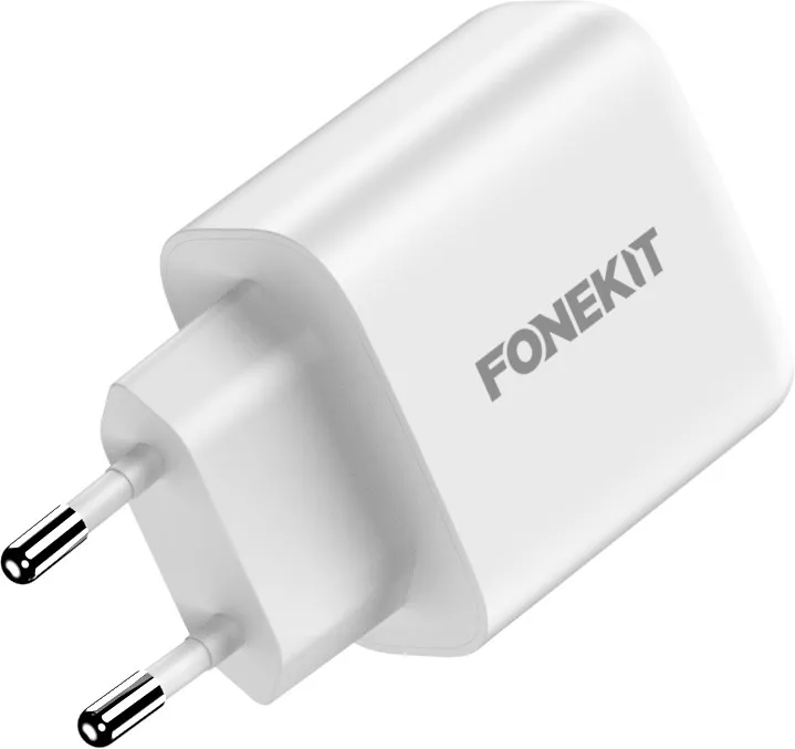 FoneKit GaN PD 65W -verkkovirtalaturi, USB-C, valkoinen - Image 4