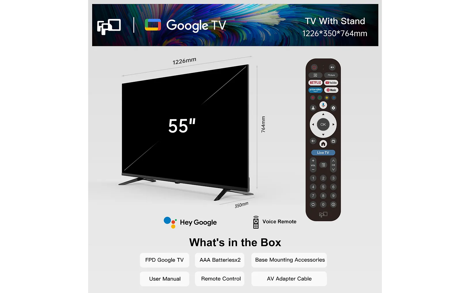 FPD 55" G900 – 4K LED Google TV - Image 15