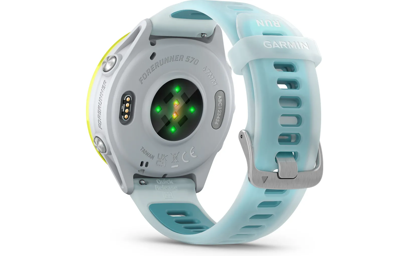 Garmin Forerunner 570 GPS juoksuälykello, 47 mm, Whitestone / Amp Yellow - Image 7