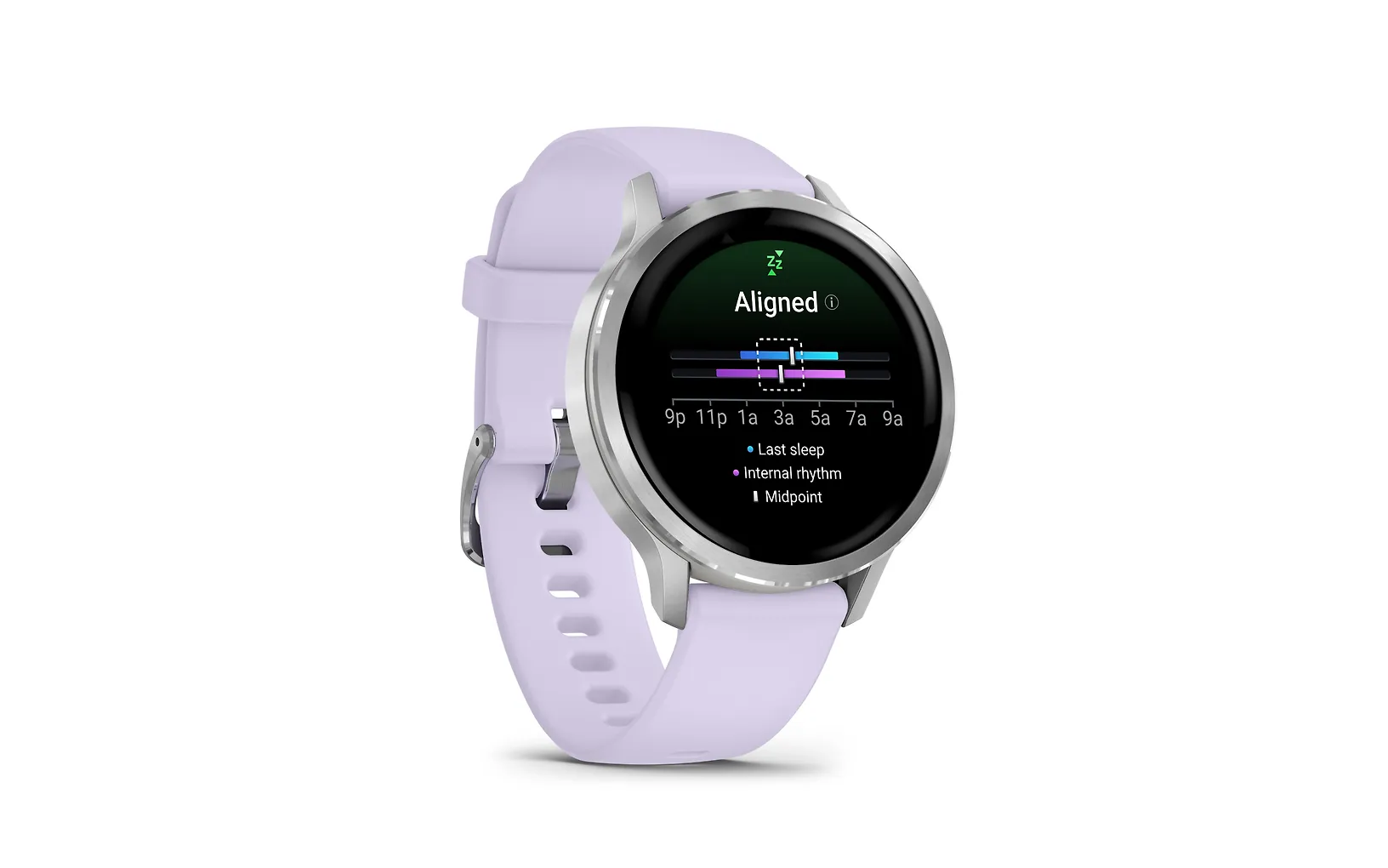 Garmin Venu 4 älykello, 41 mm, hopea / violetti ranneke - Image 4