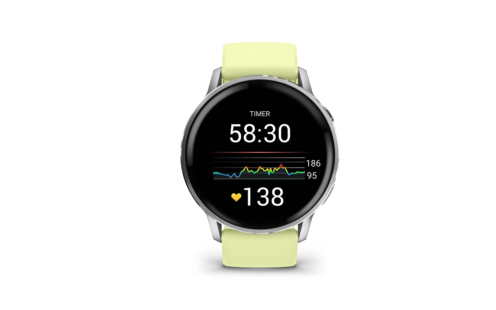 Garmin Venu 4 älykello, 45 mm, hopea / sitruunankeltainen ranneke - Image 4