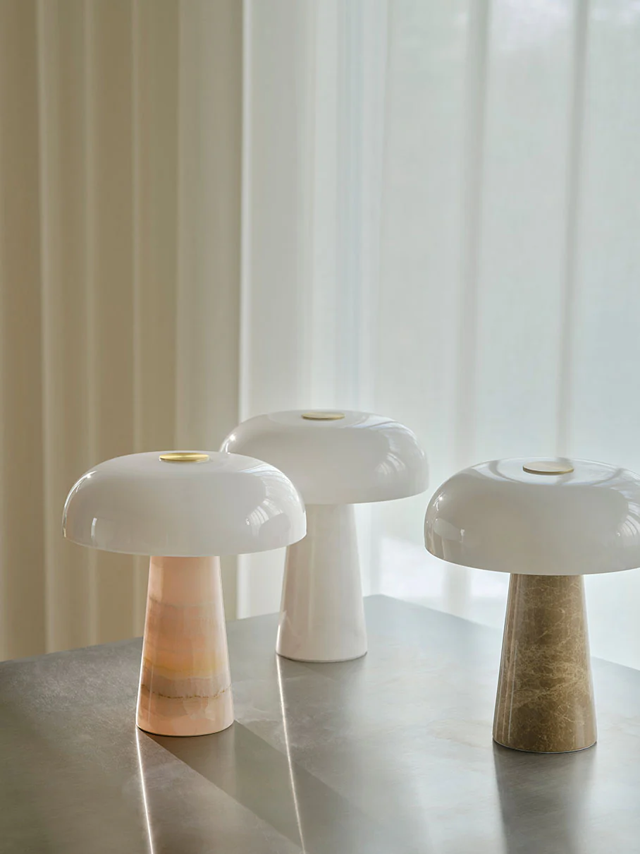 Glossy mini pöytävalaisin beige - Image 11