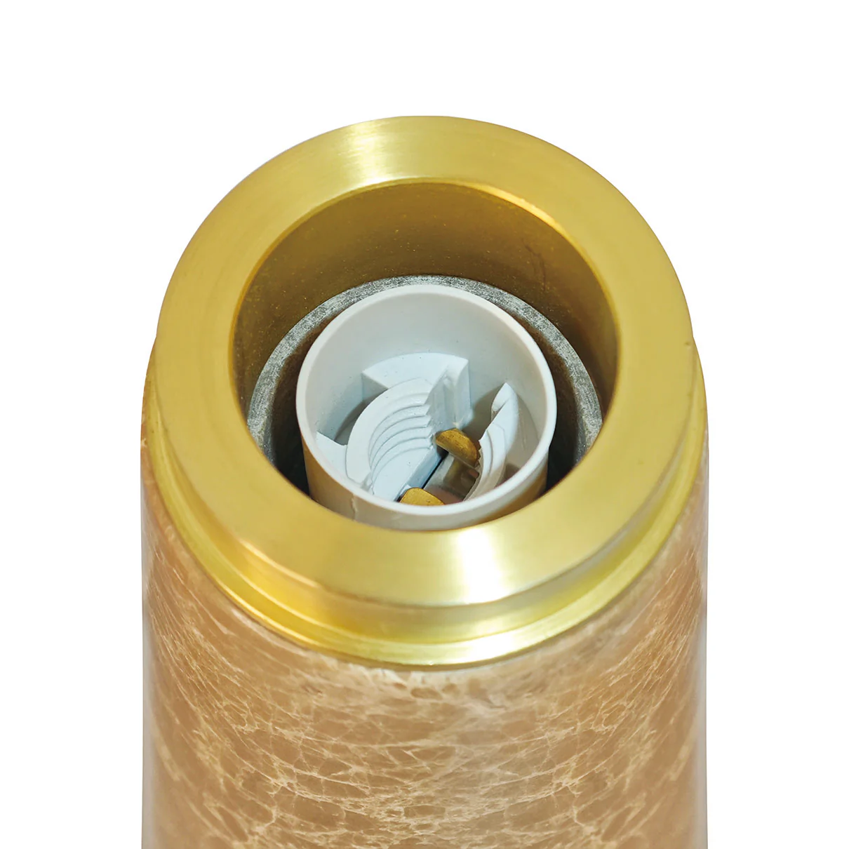 Glossy mini pöytävalaisin beige - Image 5