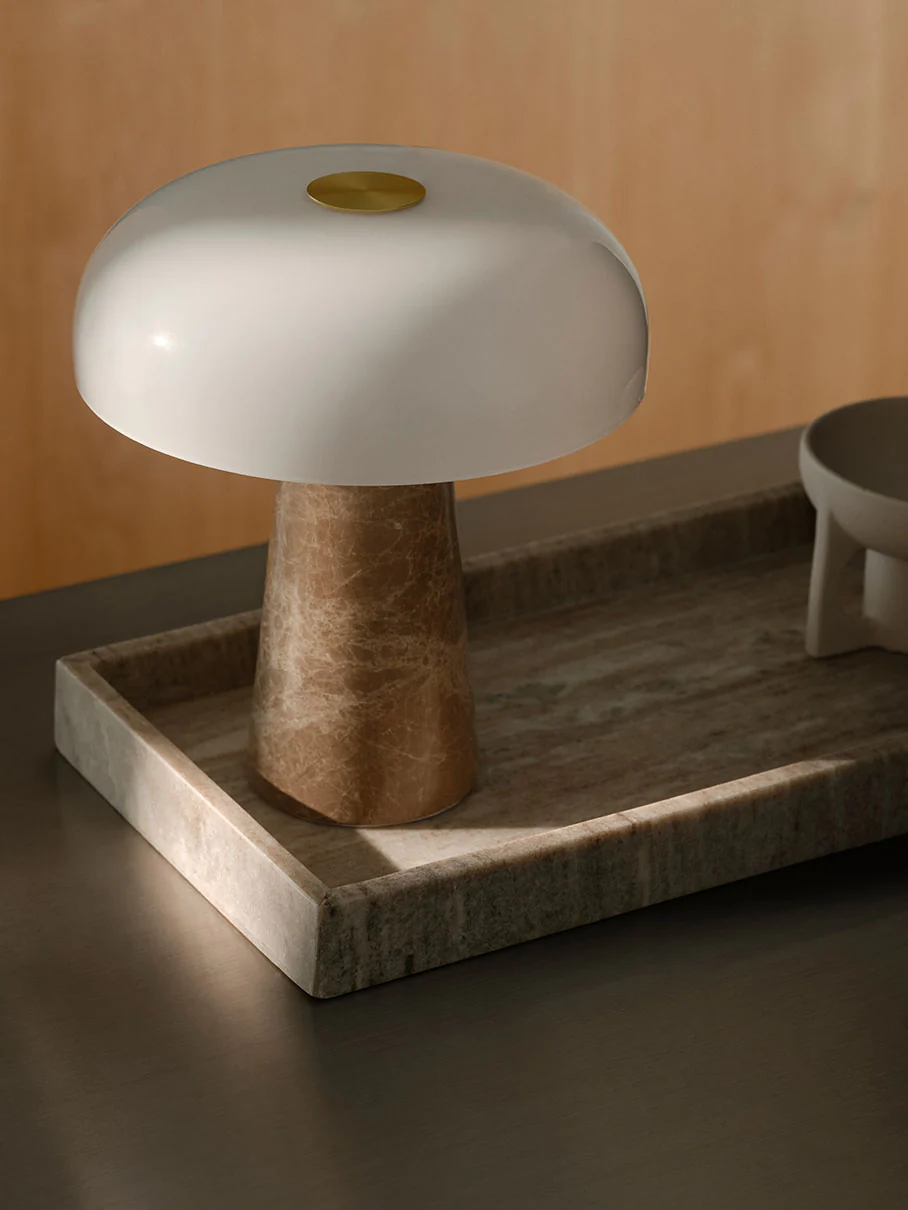 Glossy mini pöytävalaisin beige - Image 7