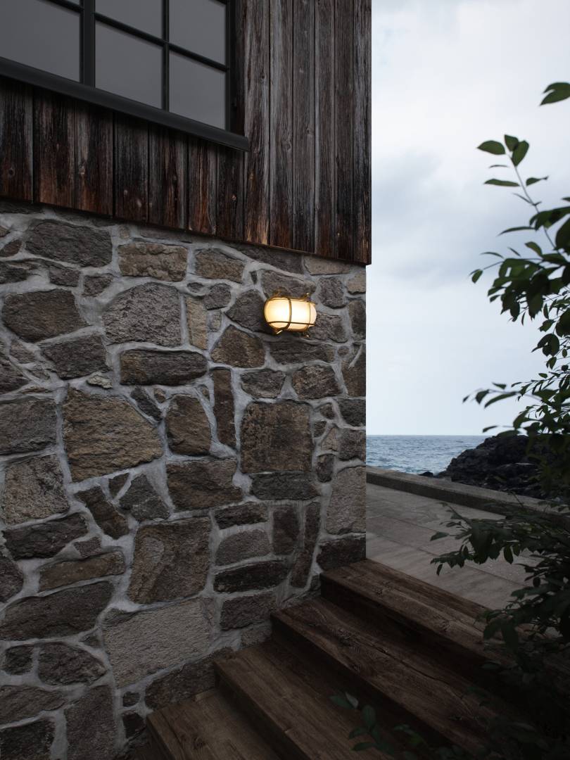 Helford ulkoseinävalaisin messinki - Image 3