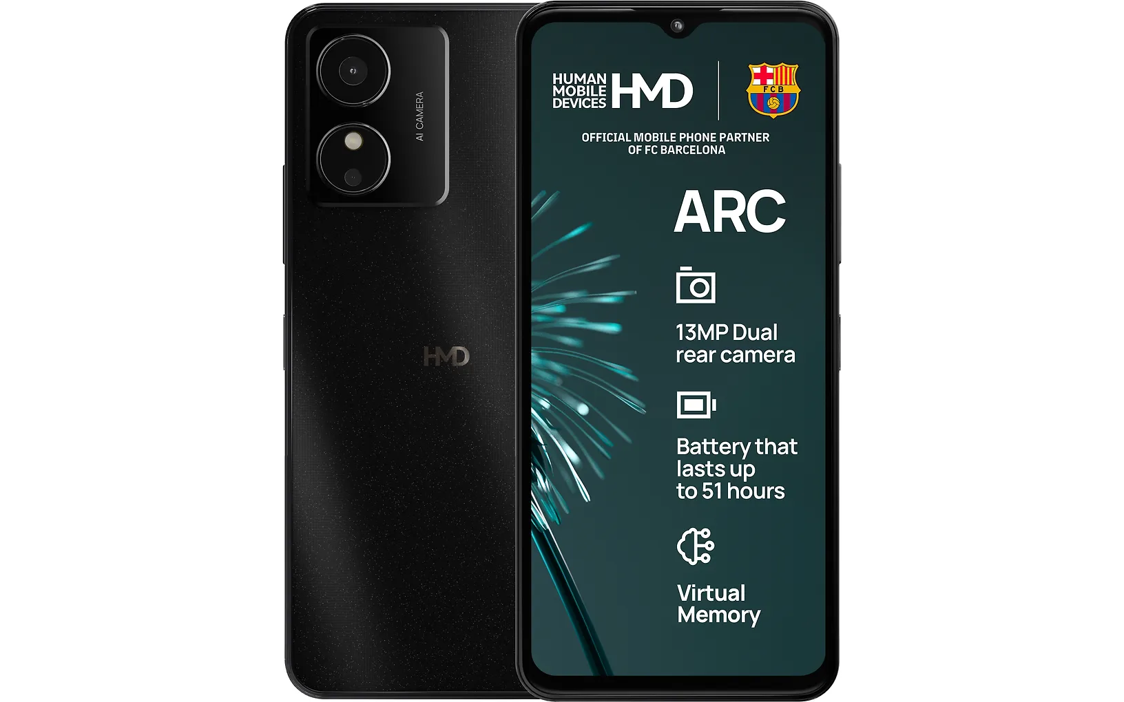HMD Arc puhelin, 64/2 Gt, musta - Image 4