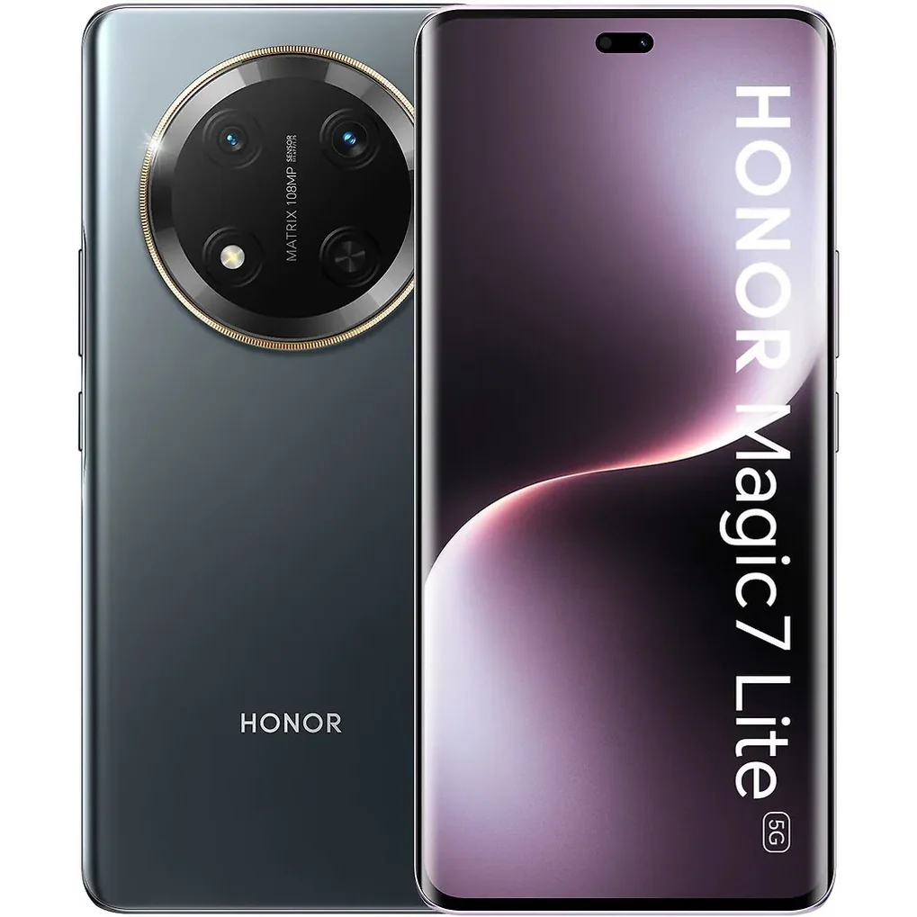 Honor Magic 7 Lite puhelin, 256/8 Gt, Titanium Black
