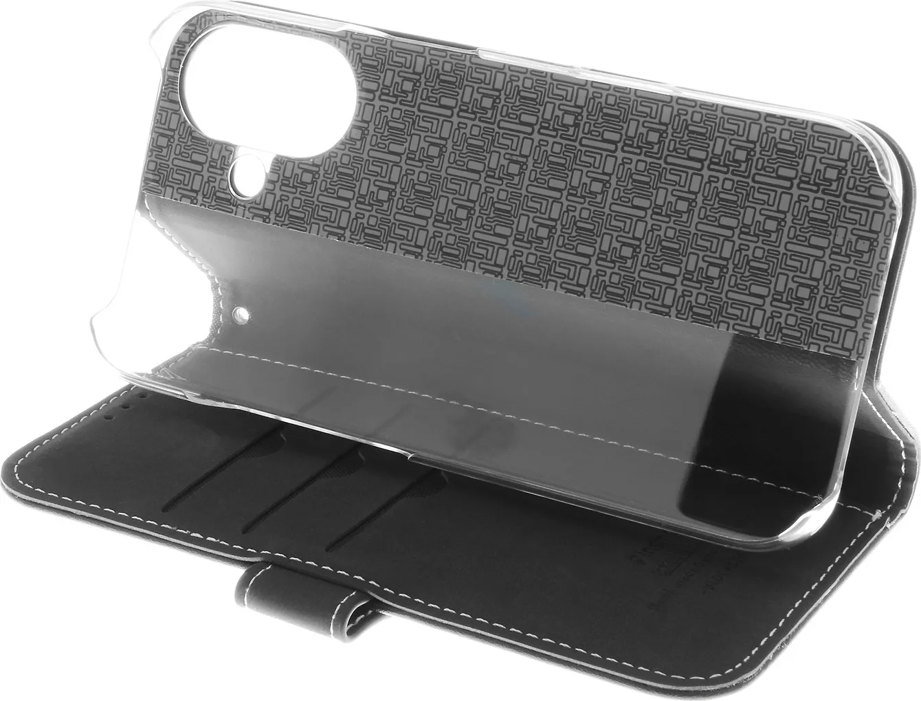 Insmat Exclusive Flip Case -lompakkokotelo, Apple iPhone 16, musta - Image 4