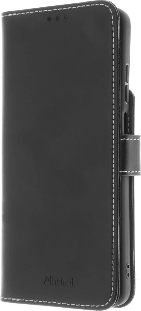Insmat Exclusive Flip Case -lompakkokotelo, Motorola Moto G04 musta
