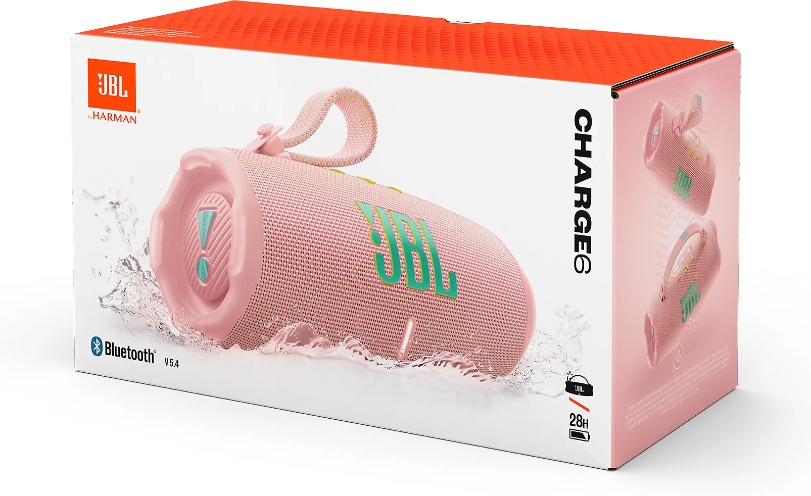 JBL Charge 6 Bluetooth-kaiutin, pinkki - Image 3