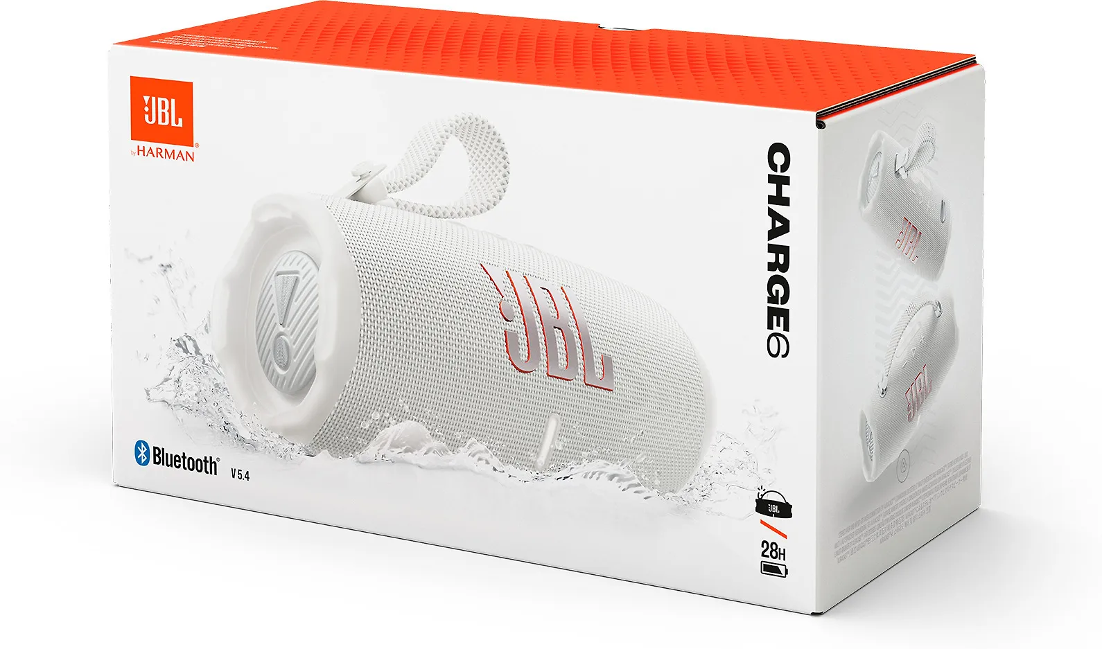 JBL Charge 6 Bluetooth-kaiutin, valkoinen - Image 11