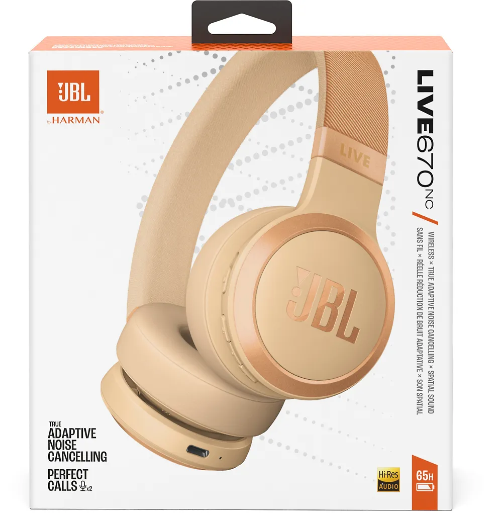 JBL LIVE 670NC vastamelukuulokkeet, hiekka - Image 11