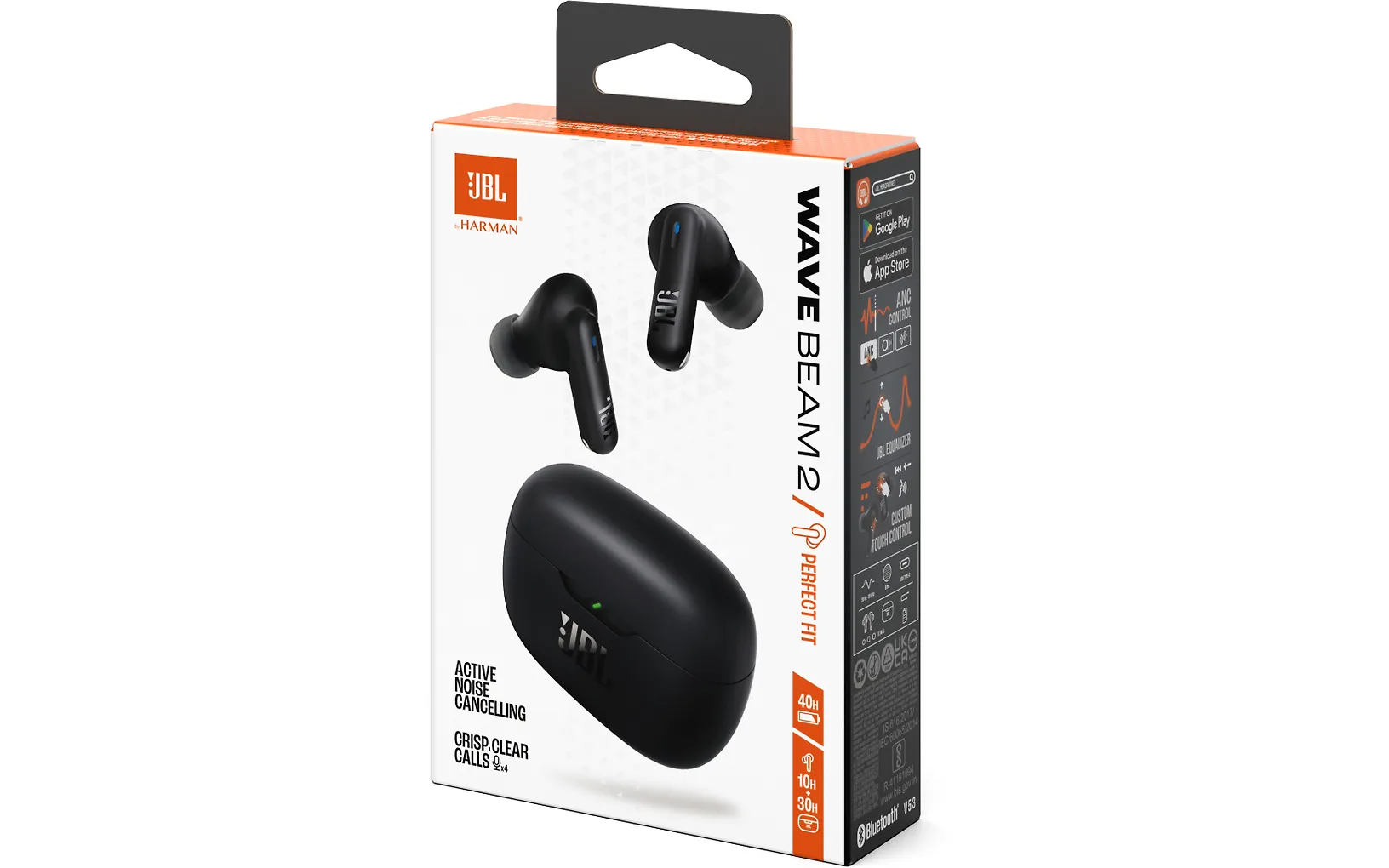 JBL Wave Beam 2 nappikuulokkeet aktiivisella melunvaimennuksella, musta - Image 7