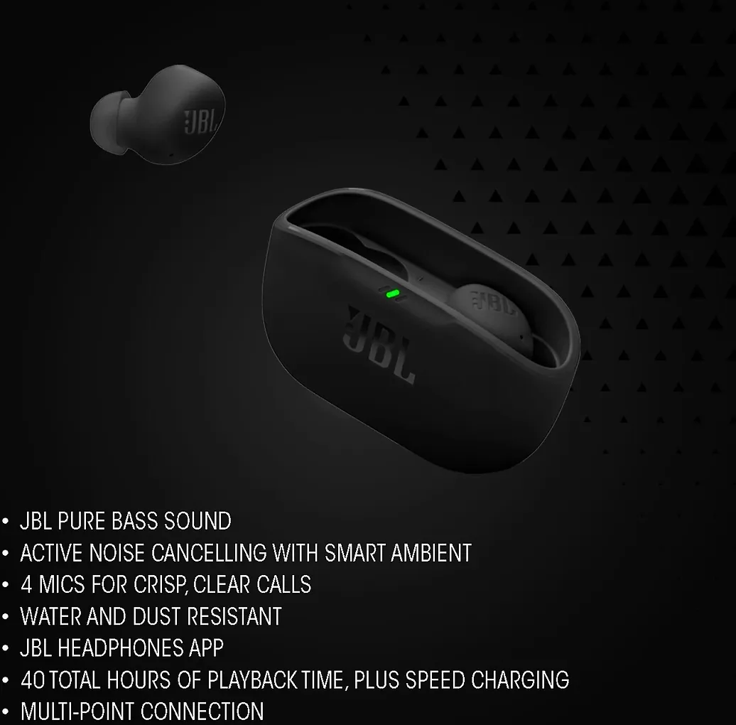 JBL Wave Buds 2 nappikuulokkeet aktiivisella melunvaimennuksella, musta - Image 8