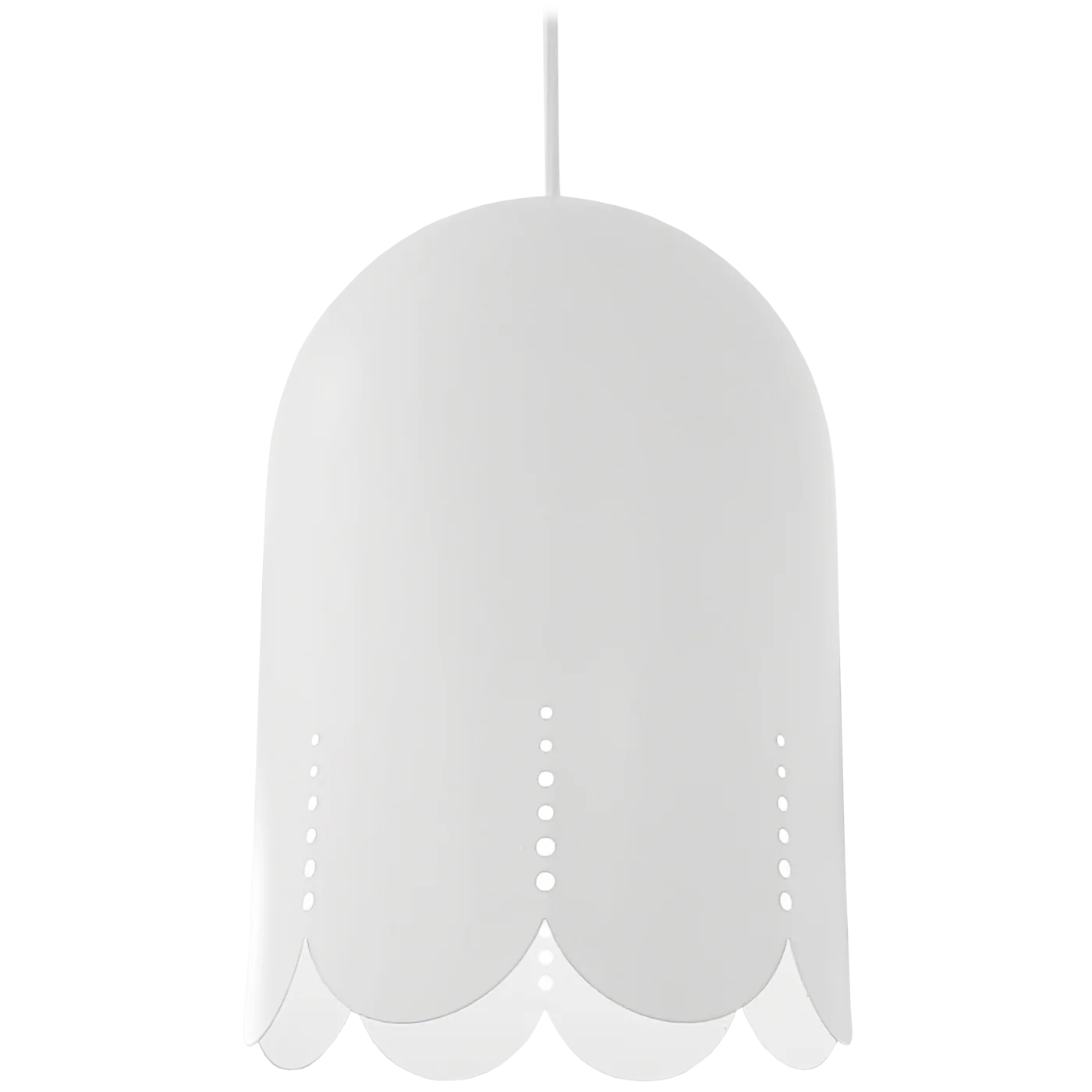 Kielo design-riippuvalaisin mattavalkoinen