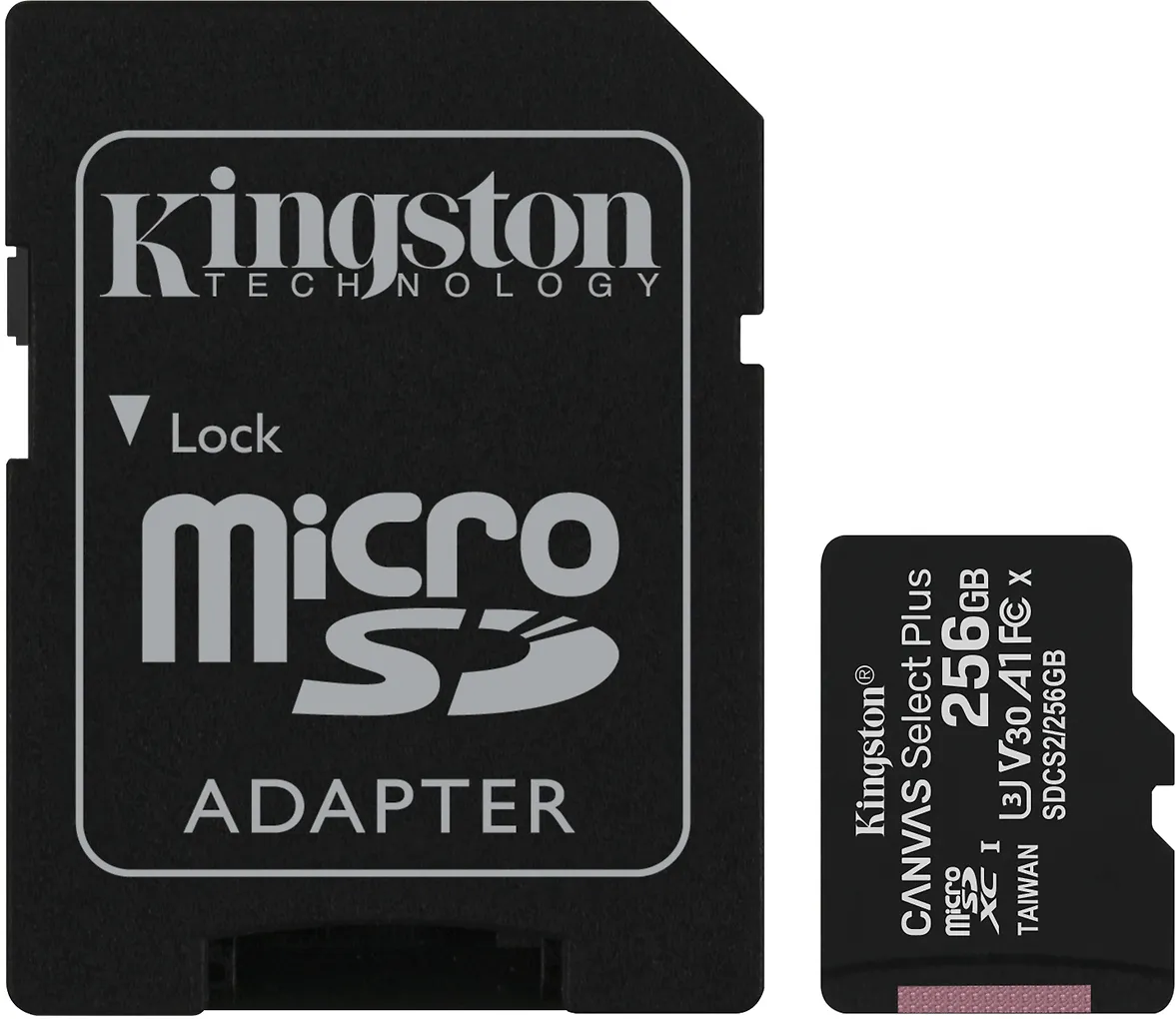 Kingston 256 Gt microSD Canvas Select Plus UHS-I Speed Class 1 (U3) -muistikortti - Image 3