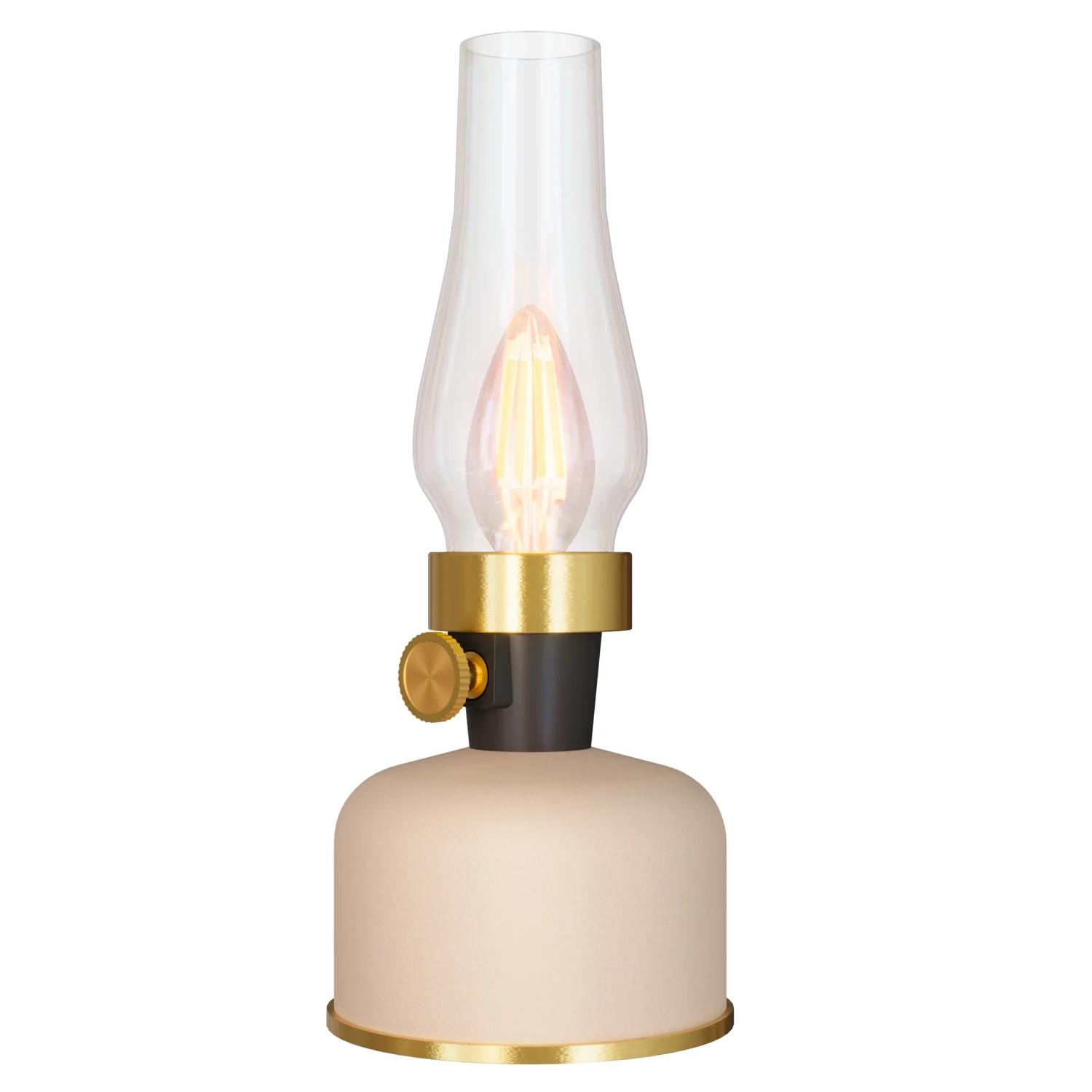 Lavinio pöytävalaisin IP54 (ladattava) beige