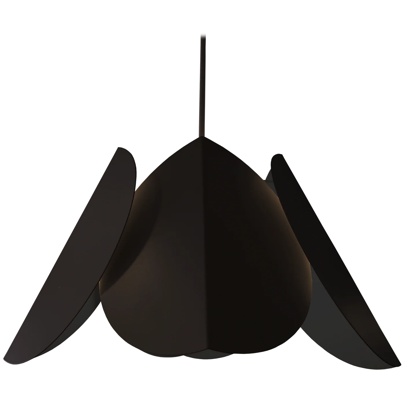 Lehmus design-riippuvalaisin mattamusta